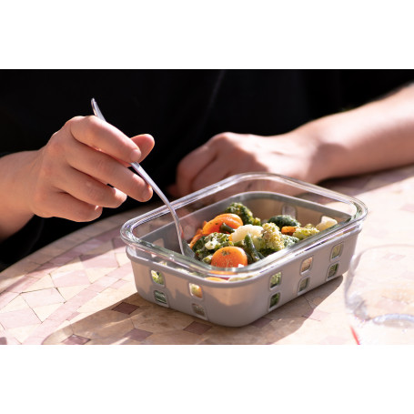 Boîte Alimentaire VERRE GlassShock 370ml. Sous vide possible !