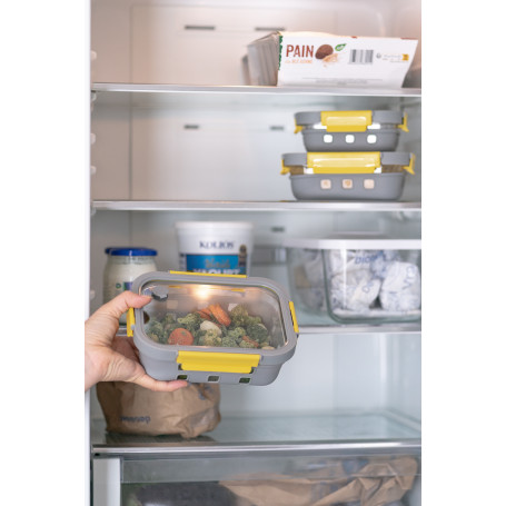 Boîte Alimentaire VERRE Glass Shock 1050 ml. Sous vide possible !