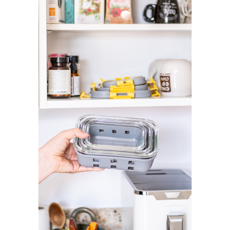 Boîte Alimentaire VERRE Glass Shock 1050 ml. Sous vide possible !