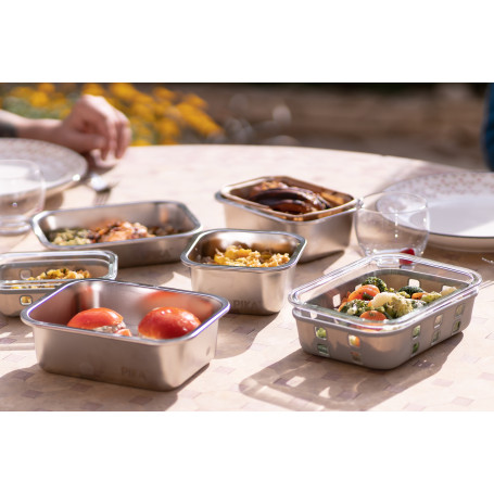 Boîte Alimentaire VERRE Glass Shock 1050 ml. Sous vide possible !