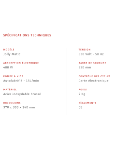 MACHINE SOUS VIDE JOLLY MATIC 2