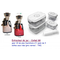 Extracteur de jus GG + 4 boites sous vide Status et pompe manuelle