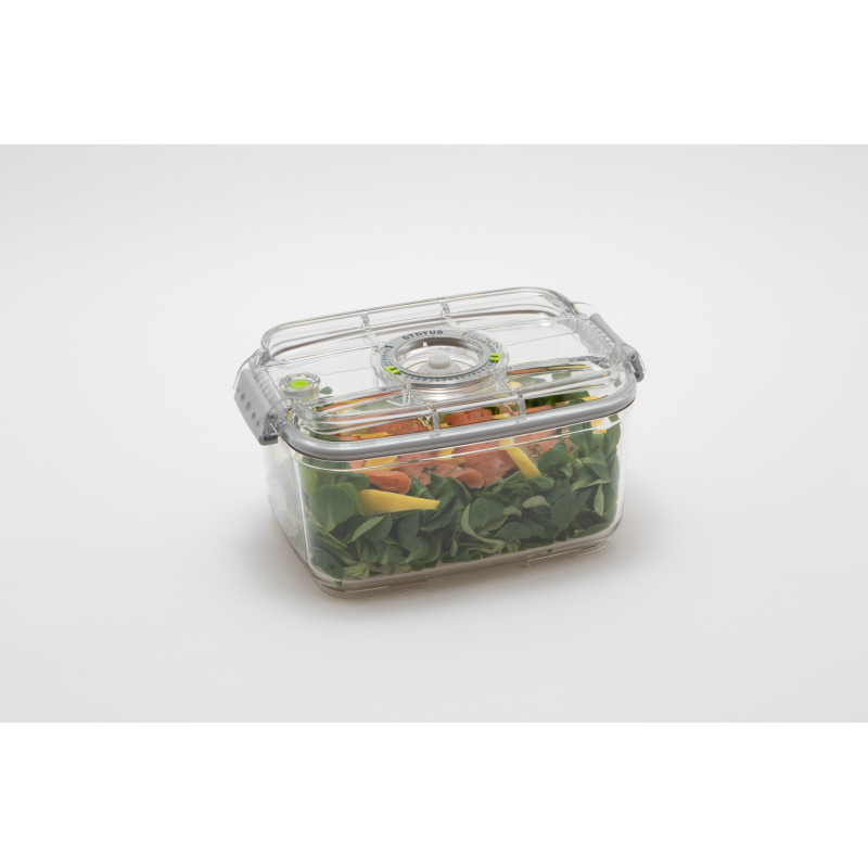 Pack 4 boîtes sous vide + pompe manuelle STATUS...